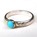 Turquoise ring silver ring - gold ring MADE TO ORDER