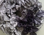 Halloween Wreath Black Roses, Spider and Charcoal Grey Filters ON SALE Il_170x135