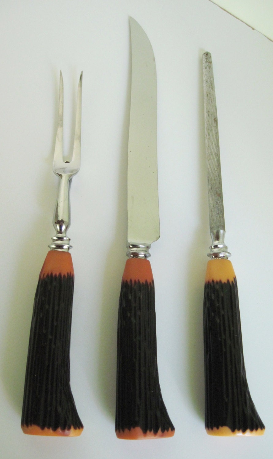 Vintage SHEFFIELD CARVING KNIFE Set Made in by PastVersusPresents
