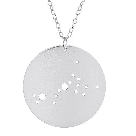 corpio constellation necklace silver