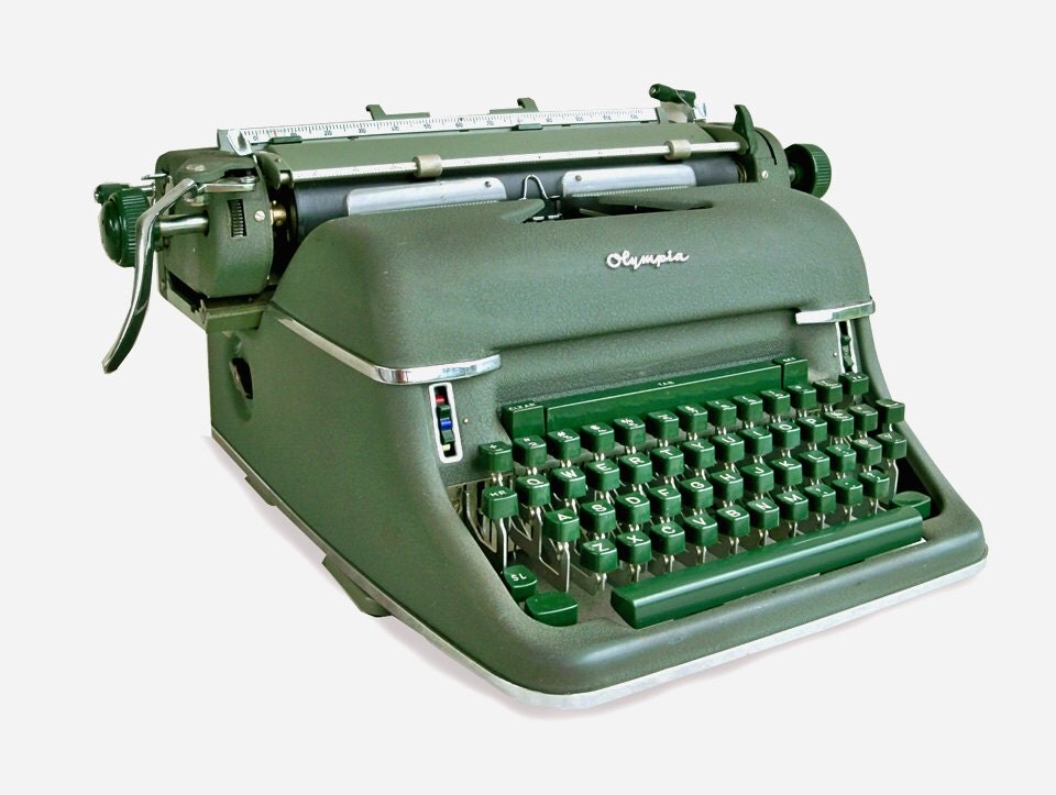 1955 Olympia SG-1 Standard Typewriter German Made