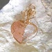 Heart Shaped Drusy Quartz Pendant