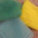Lot of 3 Sheer Nylon Scarves - Yellow Green Blue