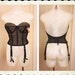 DEADSTOCK with Tags 1950's Strapless Black Lace & Sheer Nylon Bustier Long Line Bra w/ Detachable Garters by Warner's - Pinup - 34C or 34D