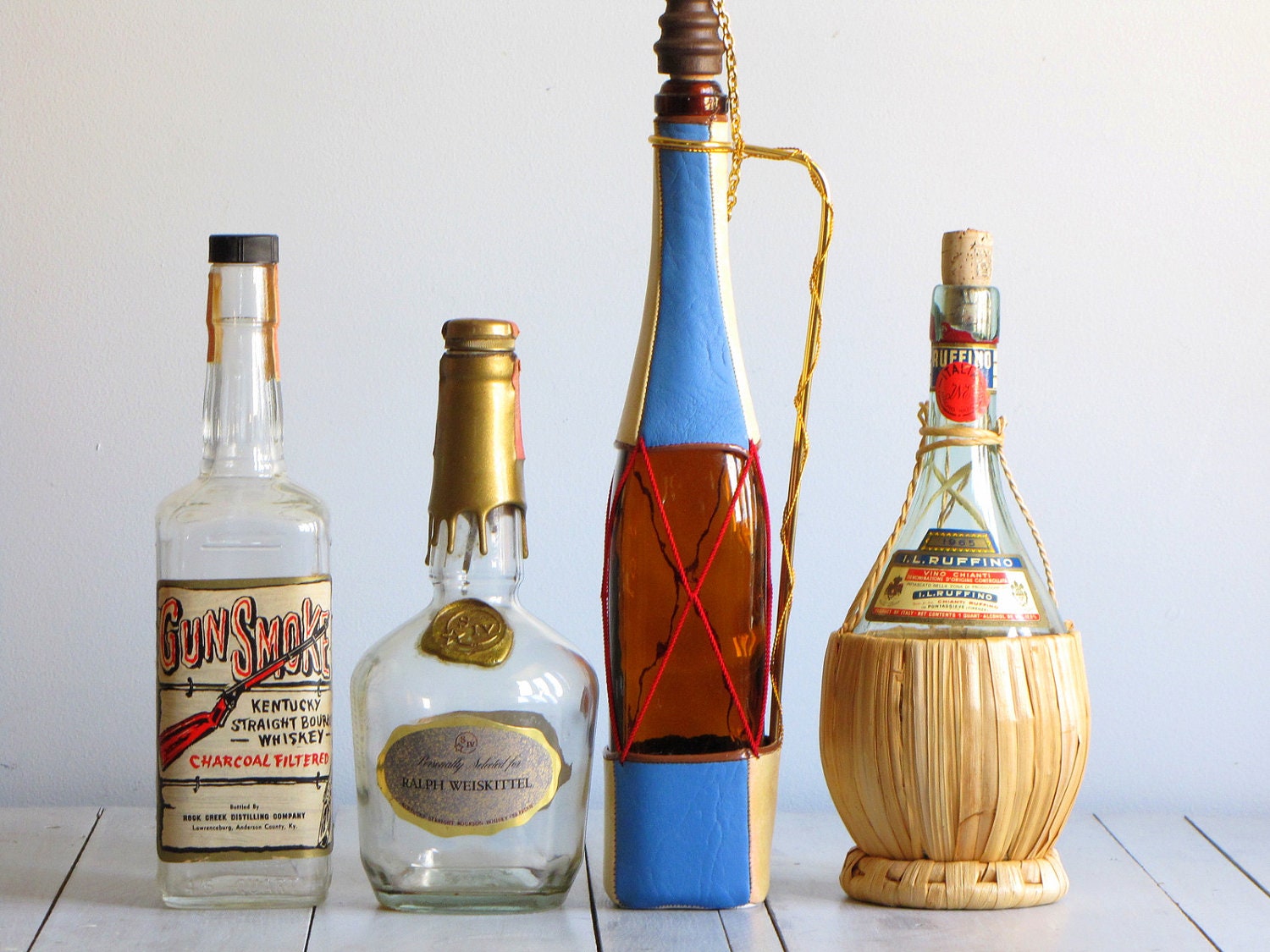 vintage liquor bottle collection