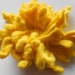 Wool Felted Flower Yellow Solar Power Chrisantem