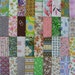 40 Assorted 4 Inch Vintage Cotton Fabric Squares..4 Inch Quilting Squares-Fabric Scraps..Vintage Fabric Scraps