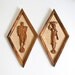 Mid Century Teak Wall Art