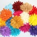 You Choose 4 Fancy Large Felt Chrysanthemum Flower 30 Colors Pom Poms For DIY Headbands Clips Pins Crafts