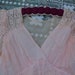 Sale Gorgeous GOWN 1930's PINK Sheer ORGANZA w Lace