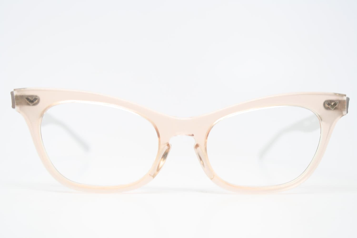 cat eye glasses Pink & Silver vintage frames