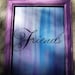 LOVE POP ART Freinds Purple Frame Royal Blue Teal Silver Wall Hanging 9 x 7 Back Painted Glass Friendship Iridescent