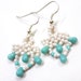 Beaded Earrings with Turquoise Detail