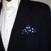 Navy Polka Dot Pocket Square