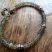 Labradorite and sterling silver bracelet. Mineral properties. handmade. Gemstone.