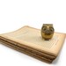 Little brass owl figurine - vintage gold owl