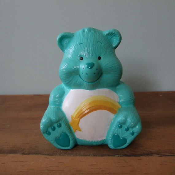 Vintage Care Bear Wish Bear Ceramic Figurine