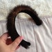 ON SALE Vintage Mink Fur Headband Winter Wedding