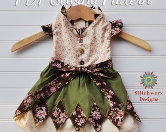Small Dog DRESS SEWING PATTERN, Dog Clothes Pattern, Dog Dress, Sewing Pattern, Small Dog Clothes, Small Dog Pattern, Digital Pdf Pattern