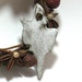 Winter Icicle Pendant - Ceramic Focal Pendant (OOAK Clay Pendant)