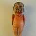 Vintage Folk Art Creepy Celluloid Doll