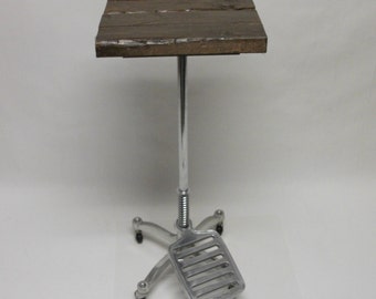 Industrial Rustic Accent Laptop Table Mannequin Assemblage