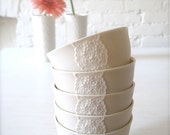 Lovely Porcelain Lace Bowl-Hideminy Lace Series