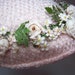 Vintage Ladies Pink Hat with Pink Roses and Veil 1950s Womens Floral Straw Spring Hat