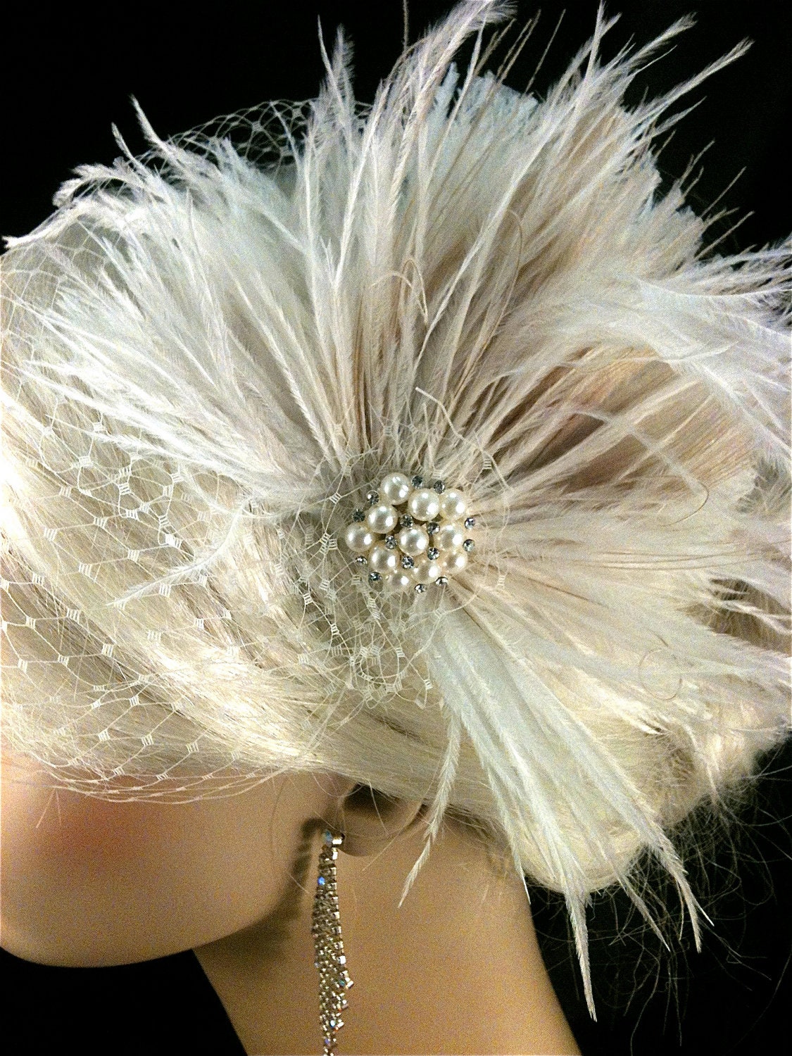 Fascinator Wedding Headpiece Bridal Headpiece Bridal