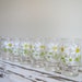 Vintage Matching Daisy Juice Glasses- Set of Six