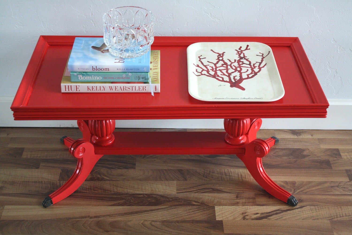 vintage salsa red / vermilion / persimmon coffee table vintage salsa red / vermilion / persimmon coffee table