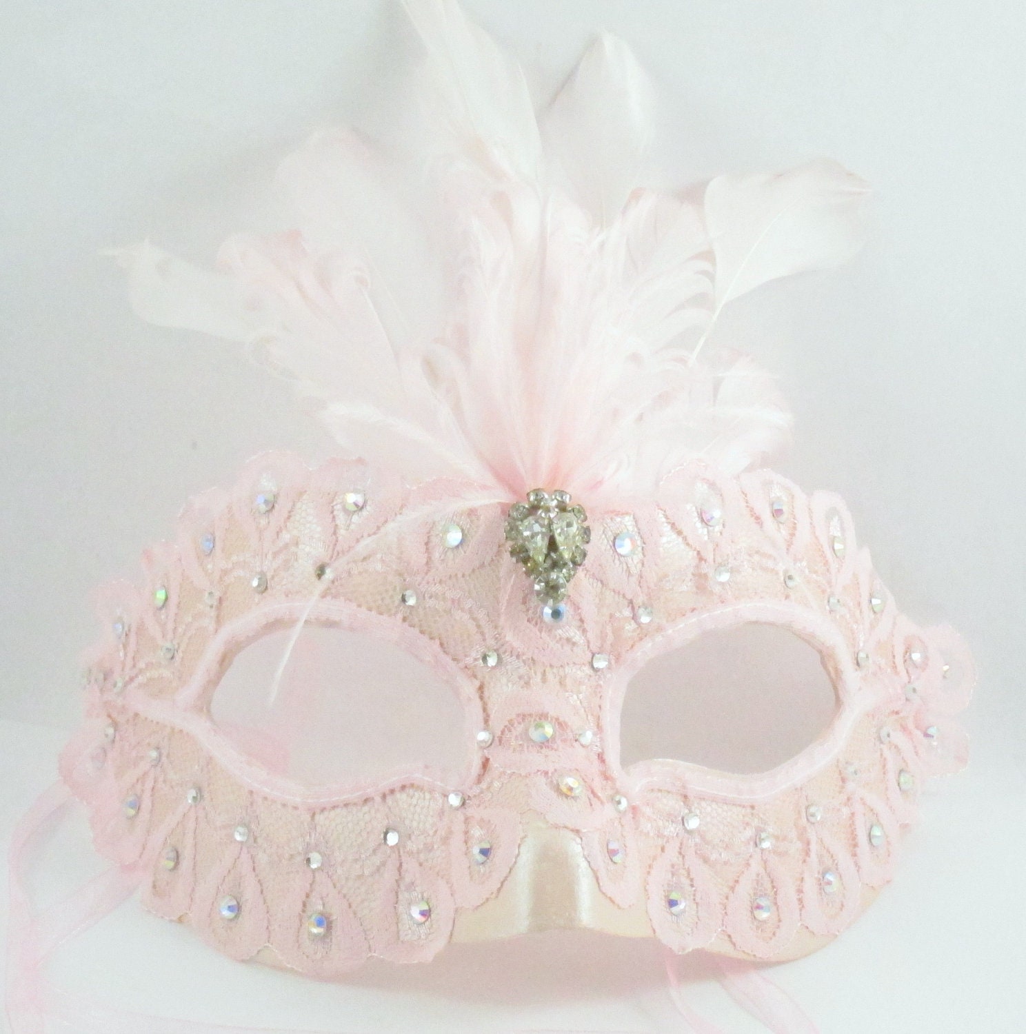 Light Pink Princess Masquerade Mask