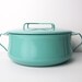 DANSK Enamel Pot in Turquoise - 4 ducks, made in Denmark