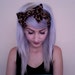 Leopard bow turban headband head wrap
