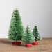 Vintage Bottle Brush Trees - Retro Christmas Decor, Set of 3