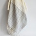 Turkish BATH Towel Handwoven Peshtemal - LINEN - Gray