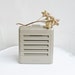 Vintage Intercom Midcentury Executone Industrial Office Metal Machine Silver Grey Cubicle Desk Decor Paperweight