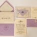 SAMPLE - "Krystal" Letterpress Wedding Invitations