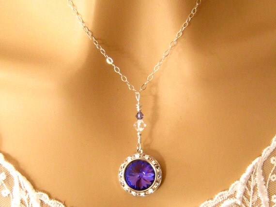Sheer thing purple necklace Clearance