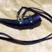 reserved: 8 3/4 Inch DRINKING HORN with Black Carrying Strap asatru, heathen, pagan DHS2