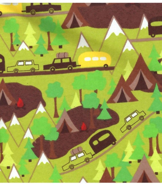 Sale Camping Trip 2 Flannel Fabric BTY 1 yard