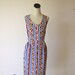 Umbrellas & Anchors Striped Nautical Summer Dress