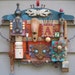 Back In Style, Original Found Object Assemblage, Wall Art, by Fig Jam Studio