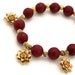 Lotus necklace statement ethnic jewelry pink agate