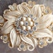 Celluloid Featherlite Bubbleite Rhinestone Brooch SOLD