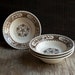 Brown Floral Farmhouse Bowls - Set of 4