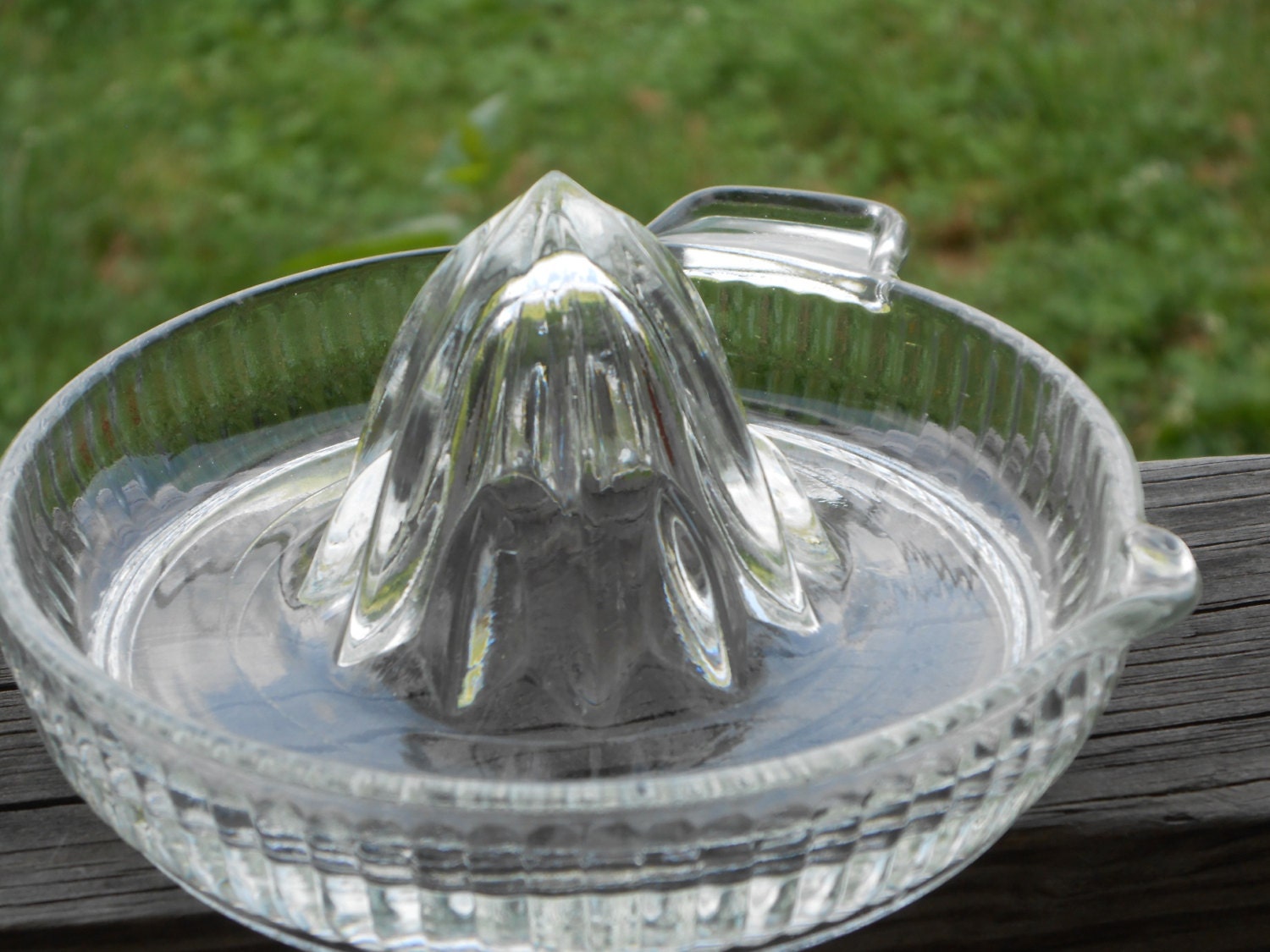 Vintage Glass Juice Reamer