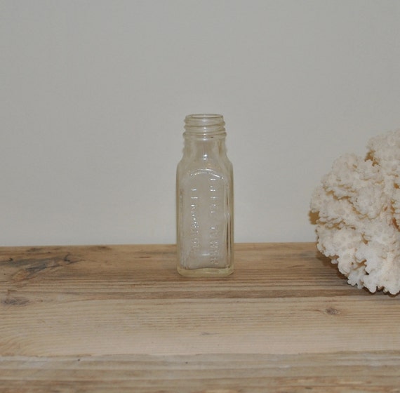 Antique clear glass bottle Eiffel Tower Lemonade Foster