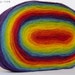 Self Striping Rainbow Pencil Roving, Spinning or Felting Fiber, FREE SHIPPING WORLDWIDE