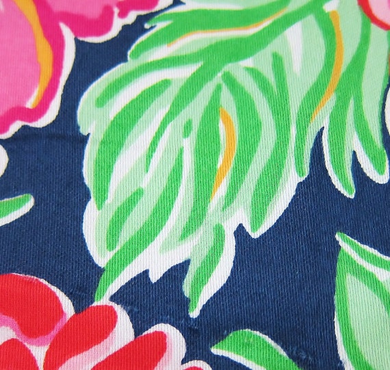 Authentic New Lilly Pulitzer Fabric 2011 Resort Bright Navy